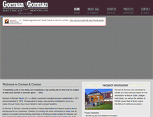Tablet Screenshot of gormanelectric.com